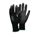 Produktbild ECD Germany 24 Paar Arbeitshandschuhe mit PU-Beschichtung - Größe 11-XXL - Schwarz - Mechanikerhandschuhe Montagehandschuhe Schutzhandschuhe Gartenhandschuhe Handschuhe - verschiedene Farben & Größen