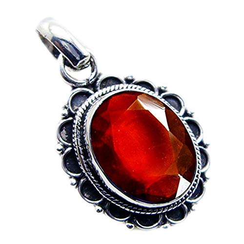 Bague argent 925 et grenat naturel rouge ovale, le cadeau idéal pour femme