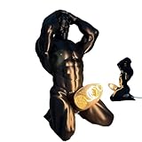 Artistic Lamp: A Bold, Modern Resin Figurine lamp that radiates a Warm, Inviting Glow. an Eye-catching Home...