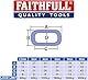 Faithfull Kettenrolle aus verzinktem Stahl mit A-Glied – Geschweißte Stahlkette nach DIN 5685, rostbeständig – 10 Meter Länge, 8 mm Durchmesser, 450 kg Tragkraft