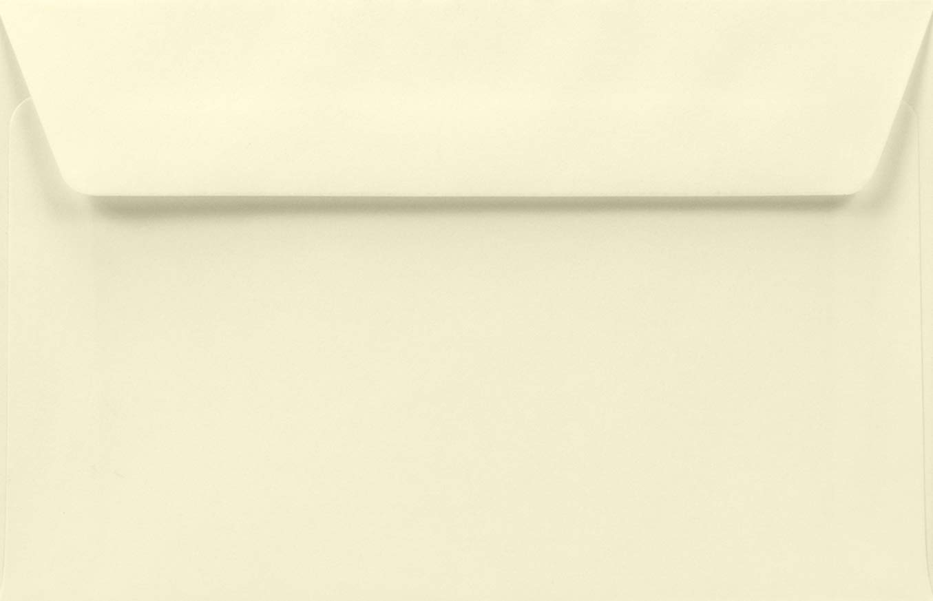 Netuno 100 Ivory envelopes 90 x 140 mm 3.5 x 5.5 in 100gsm Lessebo Smooth Ivory Straight Flap Elegant Cream envelopes for Business Cards Thank You Notes Gift Cards Cash Gifts Flyers brochures — image 1