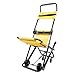 Manual Lift Stair Chair, 350LBS Portable Folding Evacuation Chair with 4 Wheels, Lightweight Emergency Rescue Chair for Fire Incidents, Ambulances and Hospitals (Yellow)