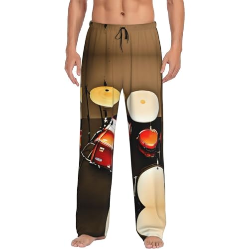 Pantalon de pyjama homme EdWal taille XL noir avec poches