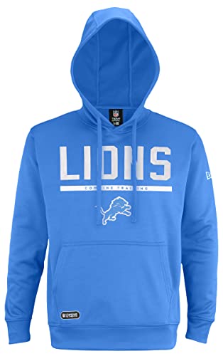 New-Era-NFL-Mens-Safety-Performance-Pullover-Hooded-Sweatshirt-Pro-Football-Fleece-Hoodie-Detroit-Lions-X-Large