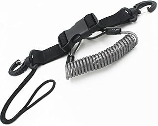 YYST One Stainless Steel Scuba Diving Lanyard Stainless Steel Spring Coiled Lanyard