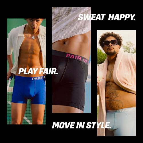 Pair of Thieves Men's SuperCool Long Boxer Brief Underwear with Vents, Supportive Pouch & Moisture-Wicking Anti-Odor Tech4