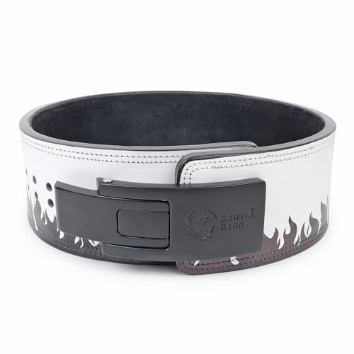 Weight Lifting Belt ||Black Buckle With Black Fire Heavy 10mm Thi...