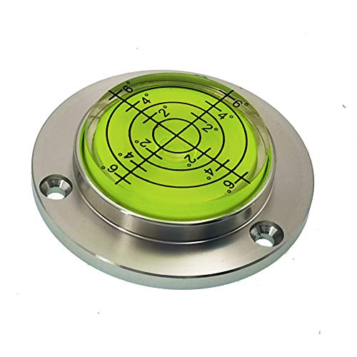 Image of Aluminum Alloy universal level Mini Level Round Bubble Spirit Level Diameter 50mm Height 11.5mm?1PCS? (Green)