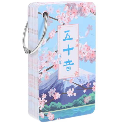 ADOCARN Cartes Mémoire Japonaises Et Cartes d'apprentissage Hiragana pour Garçon Et Filles, Format Compact, Légères Et Résistantes, Apprentissage Rapide du Syllabaire Japonerie, Jeu Éducatif Portable