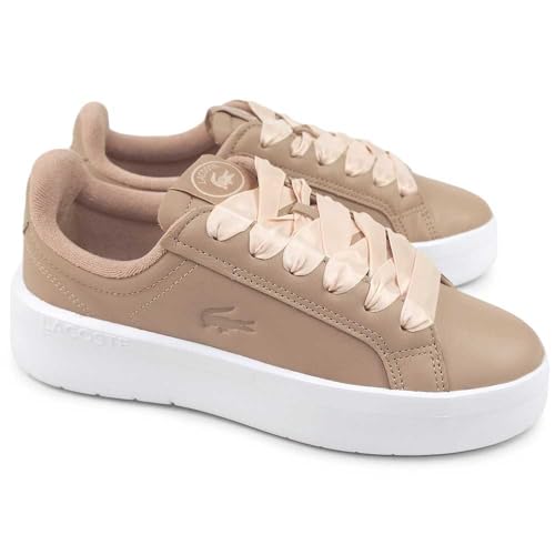 [ラコステ] レディース スニーカー CARNABY PLAT LT 49SFA0084 厚底 レザー CARNABY PLATF LT F50（PNK／WHT） 24.0cm（UK5）