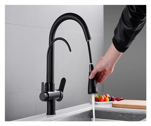 Mitigeur évier robinet cuisine 3 voies eau filtrée chaude et froide - 5