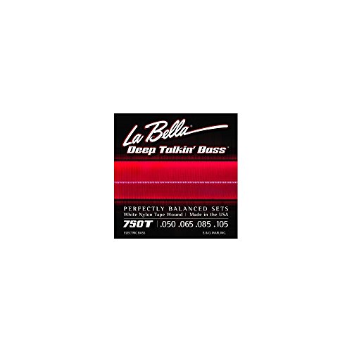 La Bella Bass 750T White Nylon 050/105 - Les Beatles, Paul McCartney, John Lennon, RIngo Starr, George Harrison La Bella Bass 750T White Nylon 050/105
