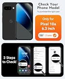 CANSHN Magnetyczne etui do Google Pixel 10a (6,3 cala), [pełna ochrona aparatu] półprzezroczyste matowe tło, jasny róż