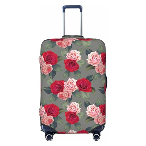 Travel Luggage Cover - Rose Flowers No.1008 Washable Suitcase Covers Protector Fits 18-32 Inch Luggage