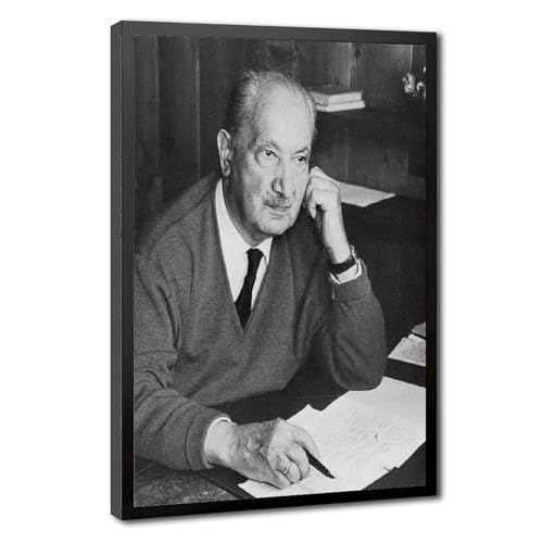 Impression toile Martin Heidegger habiller mur vide bureau salon 30cm