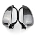 Fouedy 2PC Black For VW GOLF 5 V MK5 GTI Jetta Passat B5.5 B6 EOS Sharan Superb Side Wing Rear View Mirror Cover Replacement Caps Shell (carbon fiber)