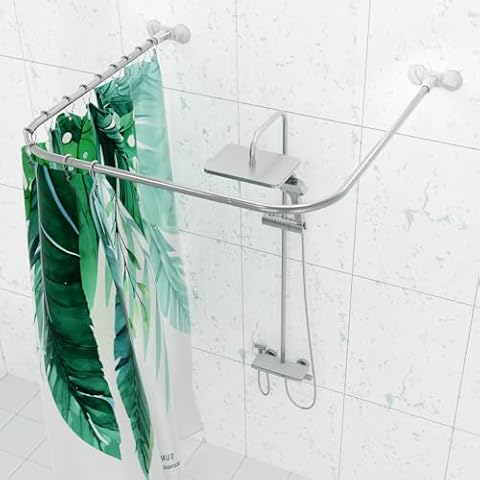Yuanjimi U-Shaped Shower Curtain Rod Cover