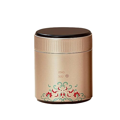 Zkydhbd Contenedor de almacenamiento de té para el hogar, latas de caramelo, contenedor de té vintage con tapa, caja de té chino, tarro de almacenamiento, organizador de té de cocina