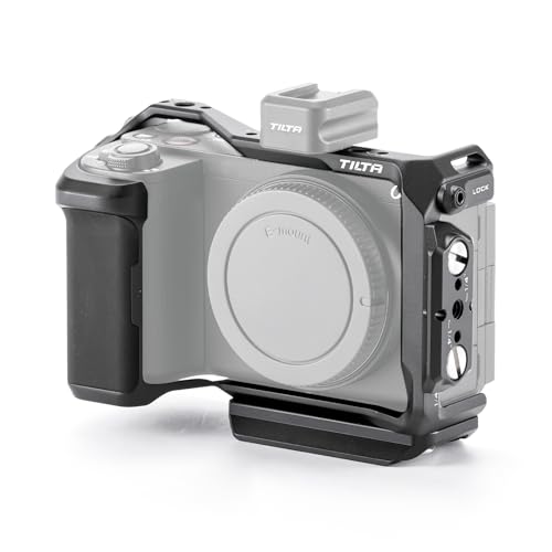Cage caméra ZV E10 II noire pour stabiliser les vidéos et fixer des accessoires