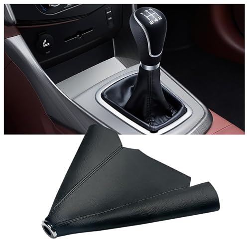 Image of HJXCFUCDV Gear Stick Gaiter, for Audi Q3 Sportback 2019-2024 2025 Gear Shift Boot PU Leather Shifter Cover Manual Automatic Interior Car Tuning Accessory,A