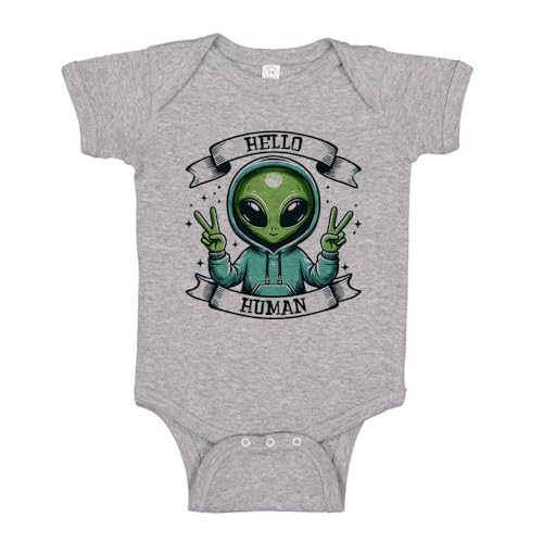 TATY Kids Hello Human Alien Baby Infant Bodysuit