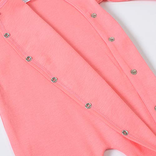 Baby Rompers 3-Pack, Lange Mouwen Rompertjes Jongens Meisjes Met Voeten Nachtpak Katoen Baby Onesie Kleding voor 0-12… - Image 4