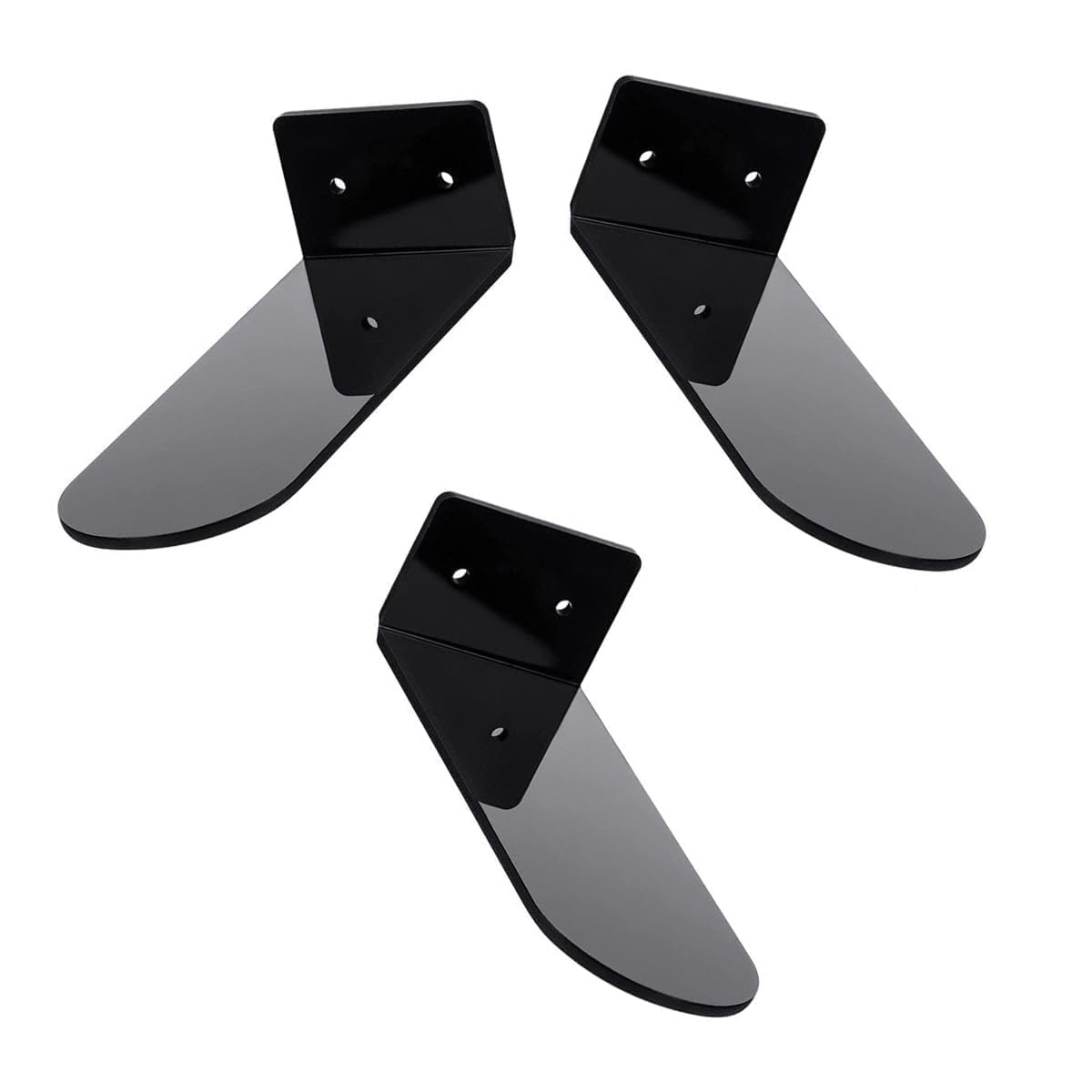 Skdkanu Shoe Rack Stand organizor Space Saver for Home Shop Wall Mounted Shelf Shoe Rack Display Holder (8 inch Length- Pack of 3, Black) (Pack of 3)-picture-17