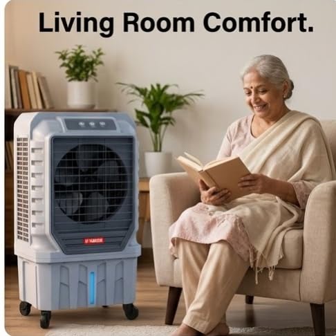 Portable Air Cooler Model Rambo | 150 Litre Water Tank Desert Cooler | 22 Inch High Speed Fan for Home, Office & Outdoor Use 4