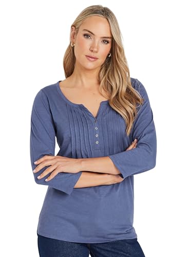 Long Tall Sally LTS Tall Henley Top Blue 16