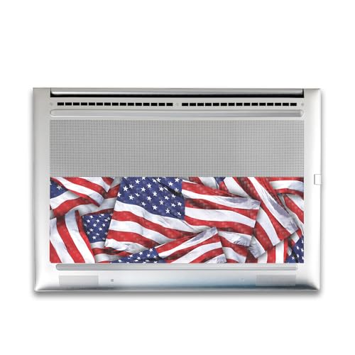 Image of Carbon Fiber Gaming Skin Compatible with HP Envy x360 16 inch (2023) - Patriot - Premium 3M Vinyl Protective Wrap Decal Cover - Easy to Apply | Crafted in The USA by MightySkins