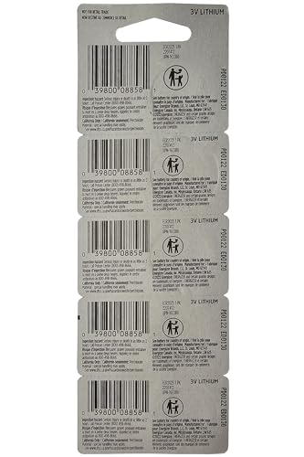 Energizer CR2025 Lithium Battery, Card of 5ORMD