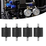 SustVita Luftkompressor-Stoßdämpfer, 4-teiliges Set mit Outlast-Gummikonstruktion für Dämpfung und Stabilität, einem schraubbaren Fußpolster (M8)