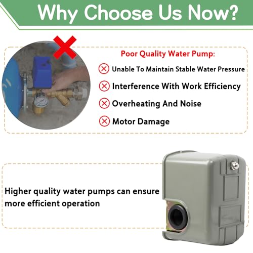Pressostat de remplacement pour réparer la pression instable de la pompe de puits