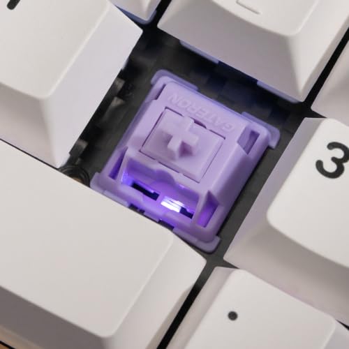 Image of MELETRIX WS POM Purple Linear Mechanical Keyboard Switch (35Pcs) - 5 Pin Pre-lubed 22mm Dual-Stage Spring Switches with Full POM Material, Compatible with MX Keycaps for Gaming Keyboard