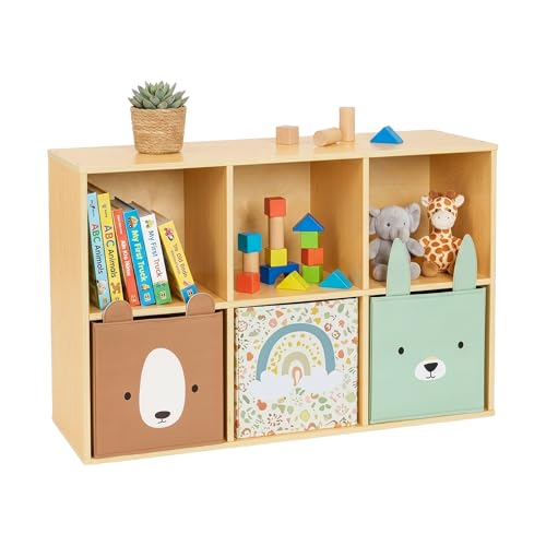 OOOK 6 Cube Storage Organizer, Horizontal or Vertical Orientation Montessori Bookshelf, Kids Bookshelf and Toy Storage for Kids Room, Playroom, Nursery, Classroom, Kindergarten (Basket not Included) - Image 4