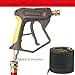 GDHXW Short Pressure Washer Gun with Quick Connection 5000PSI, Light Duty Foam Cannon Thick Foam Blaster, 5 Nozzle Tips,For Pressure Washer