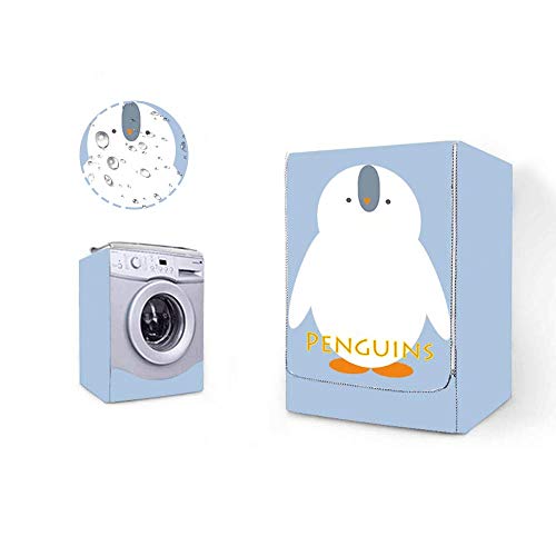 AKEfit Coperchio per Lavatrice, Coperchio per Lavatrice, Coperchio per Lavatrice Impermeabile, Simpatico Pinguino