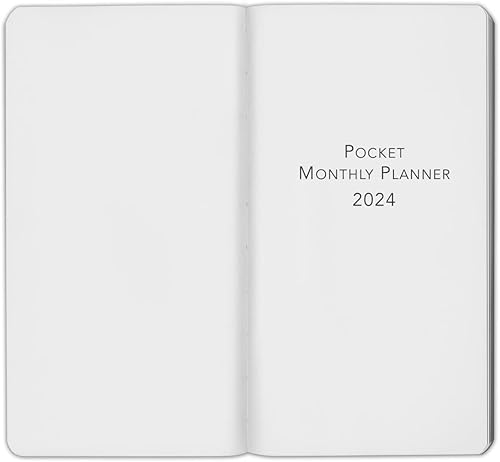 Miniatura 2 de Agenda mensual de bolsillo Harbor 2024, rojo Cambridge, 6 x 3.25 pulgadas