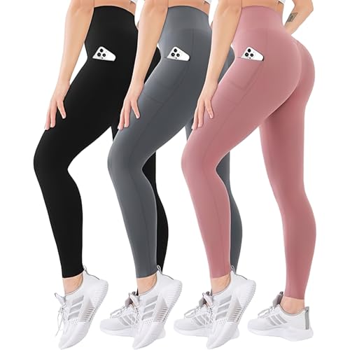 Recopilación de Pantalones deportivos para Mujer - los preferidos. 41 GOMITA 3 or 1 PCS Mallas Deportivas para Mujer,Pantalón de Yoga con Bolsillos y Cintura Alta,Yoga,Pilates y Uso Diario ¡y Mucho Más