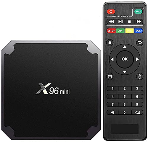 AMGUR X96 Mini Android TV Box Amlogic S905W Quad Core 1GB/8GB Smart TV Box WiFi 4K Ultra HD OTT Box Bluetooth H.265 HEVC HDMI Streaming Media Player