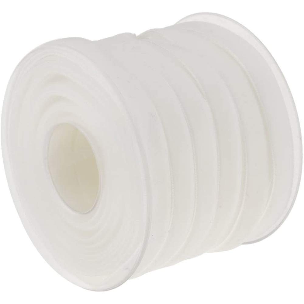 Pofet White 20 Yard 10Mm Wide Velvet Ribbon Roll For Crafts Decoration