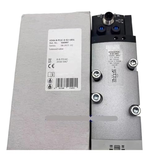 Électrovanne VSVA-B-P53C avec commutation 5/3 voies et connexion pour embase ISO