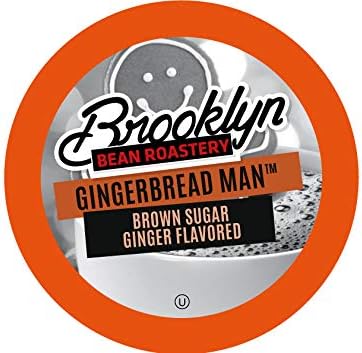 Brooklyn Bean Roastery Gingerbread Man Single Cup Coffee for Keurig K-Cup Brewers, 24 Count