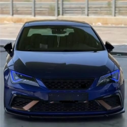 Luces diurnas LED azul hielo para faros delanteros de Seat Leon 5F 4