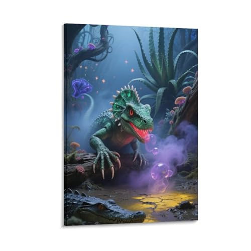 Affiche axolotl design pour decoration de cuisine et de bureau moderne