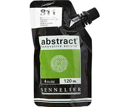 Acrylic Paint Abstract 120ml - Permanent Green Light 811, Grass Green, Sennelier, Acrylic Paints, Art Supplies
