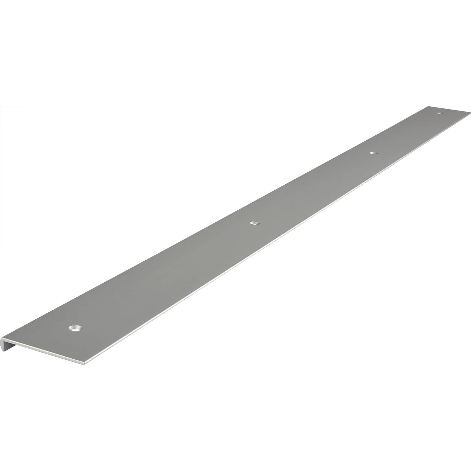 SchücoACCURIDE 100007530 Anodised Silver End Profile for Screw-On End Strip 630 mm for Worktops Aluminium