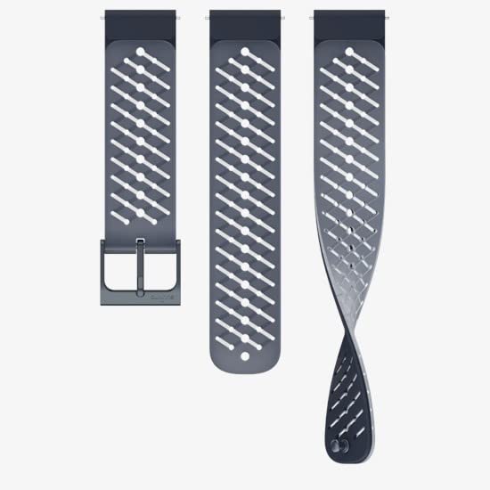 [スント] 交換用バンド 22mm ATHLETIC 3 シリコンストラップ OCEAN BLUE S+M VERTICAL 9 PEAK PRO 9 PEAK 5 PEAK対応