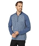 Original Penguin Lightweight 1/4 Zip Raglan Pullover Black Iris Heather 2XL