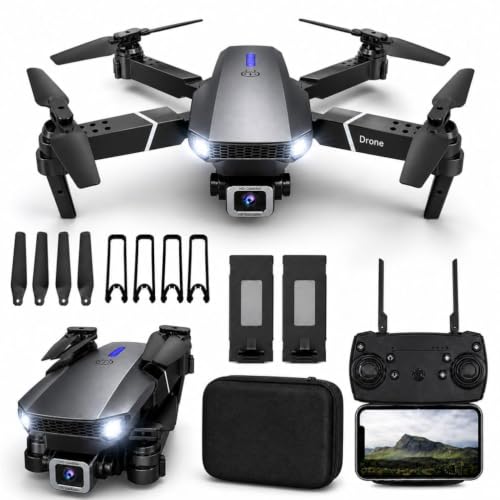 Image of Drone With 4k Camera Foldable 1080p Hd Drone With Fpv Live Video, Smart Gestures Selfie, Altitude Hold, One Key Take Off /Landing, 3d Flips for Kids and Adults, O1
